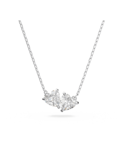 Swarovski - Collier Attract Soul et Pendentif coeur cristal blanc - Ref 5517117