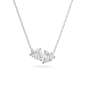 Swarovski - Collier Attract Soul et Pendentif coeur cristal blanc - Ref 5517117