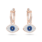 Swarovski - Anneaux d'oreilles Swarovski Symbolic, Oeil porte-bonheu - Ref 5425857