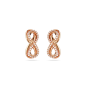 Swarovski - Clous d'oreilles Hyperbola Infini, doré rose - Ref 5684085