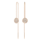 Swarovski - Pendants d'oreilles Meteora, doré rose - Ref 5689427