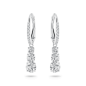 Swarovski - Anneaux d'oreilles Attract Trilogy, Métal rhodié - Ref 5416155