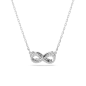 Swarovski - Collier et Pendentif Hyperbola Infini, Métal rhodié - Ref 5687265