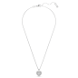 Swarovski - Collier et Pendentif Hyperbola, Coeur Blanc, Métal rhodié - Ref 5684386