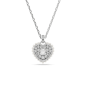 Swarovski - Collier et Pendentif Hyperbola, Coeur Blanc, Métal rhodié - Ref 5684386