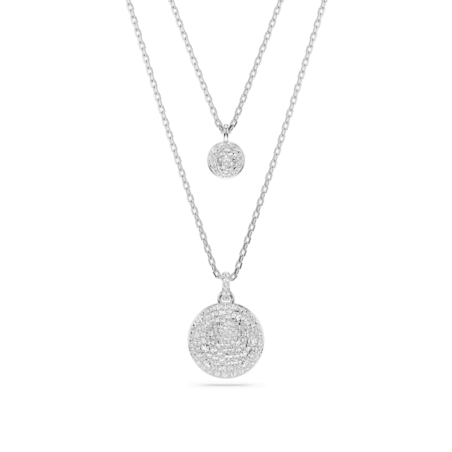Swarovski - Collier et Pendentif multiple Meteora, Métal rhodié - Ref 5684244