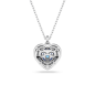 Swarovski - Collier et Pendentif Hyperbola, Coeur Bleu, Métal rhodié - Ref 5680403