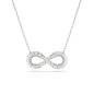 Swarovski - Collier et Pendentif Hyperbola Infini, Métal rhodié - Ref 5679434
