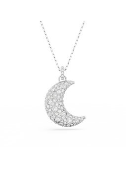 Swarovski - Collier et Pendentif Luna, Métal rhodié - Ref 5666181