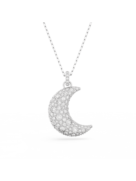 Swarovski - Collier et Pendentif Luna, Métal rhodié - Ref 5666181