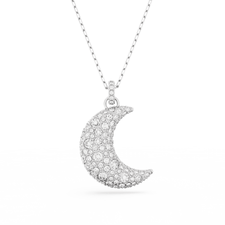 Swarovski - Collier et Pendentif Luna, Métal rhodié - Ref 5666181