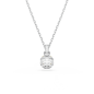 Swarovski - Collier et Pendentif Birthstone Avril, Métal rhodié - Ref 5651704