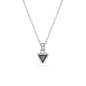Swarovski - Collier et Pendentif Stilla, cristal triangle, Métal rhodié - Ref 5648752