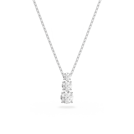 Swarovski - Collier et Pendentif Attract Trilogy, Métal rhodié - Ref 5414970