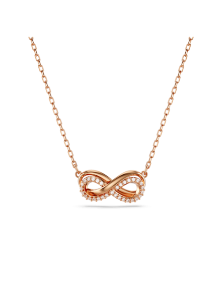 Swarovski - Collier et Pendentif Hyperbola Infini, Blanc, doré rose - Ref 5684084