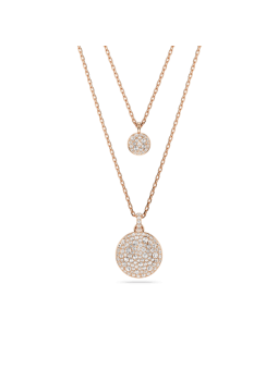 Swarovski - Collier et Pendentif multiple Meteora, doré rose - Ref 5683449