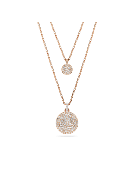 Swarovski - Collier et Pendentif multiple Meteora, doré rose - Ref 5683449