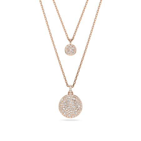 Swarovski - Collier et Pendentif multiple Meteora, doré rose - Ref 5683449