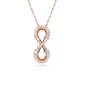 Swarovski - Collier et Pendentif Hyperbola Infini, doré rose - Ref 5677623