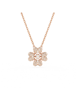 Swarovski - Collier et Pendentif Idyllia, Trèfle, doré rose - Ref 5674211