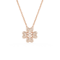 Swarovski - Collier et Pendentif Idyllia, Trèfle, doré rose - Ref 5674211