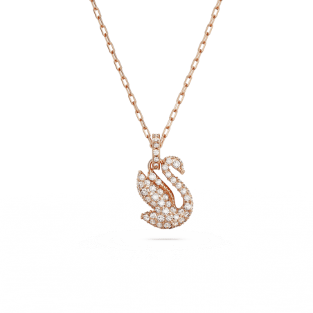 Swarovski - Collier et Pendentif Swarovski Iconic Swan, Small, doré rose - Ref 5647555