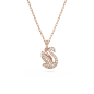 Swarovski - Collier et Pendentif Swarovski Iconic Swan, Small, doré rose - Ref 5647555