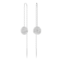 Swarovski - Pendants d'oreilles Meteora, Blanches, Métal rhodié - Ref 5683448
