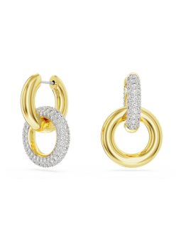 Swarovski - Anneaux d'oreilles Dextera asymétrique, doré - Ref 5668818