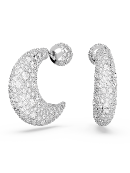 Swarovski - Pendants d'oreilles Luna, Lune, Métal rhodié - Ref 5666179