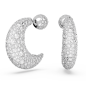 Swarovski - Pendants d'oreilles Luna, Lune, Métal rhodié - Ref 5666179