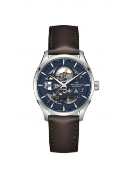 Montre Homme Hamilton Jazzmaster Skeleton Auto Bleue - H42535541