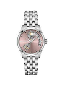Montre Femme Hamilton Jazzmaster Open Hart Lady Auto Rose - H32215170