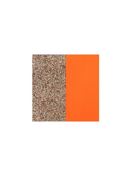 Cuir Manchettes Les Georgettes 8mm Paillettes Orange - 703215299DM000