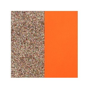 Cuir Manchettes Les Georgettes 8mm Paillettes Orange - 703215299DM000