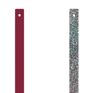 Cuir Manchettes Les Georgettes 8mm Rouge Paillettes - 703215299DH000