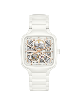 Montre Homme Rado Truesquare cadran Squelette blanc - Réf. R27073012