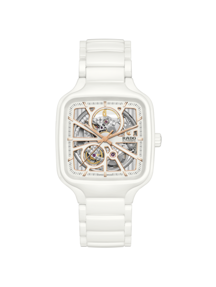 Montre Homme Rado Truesquare cadran Squelette blanc - Réf. R27073012