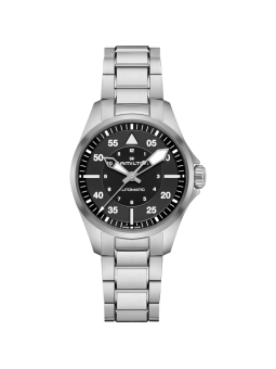 Montre Homme Hamilton Khaki Pilot A36 cadran noir - Réf. H76215130