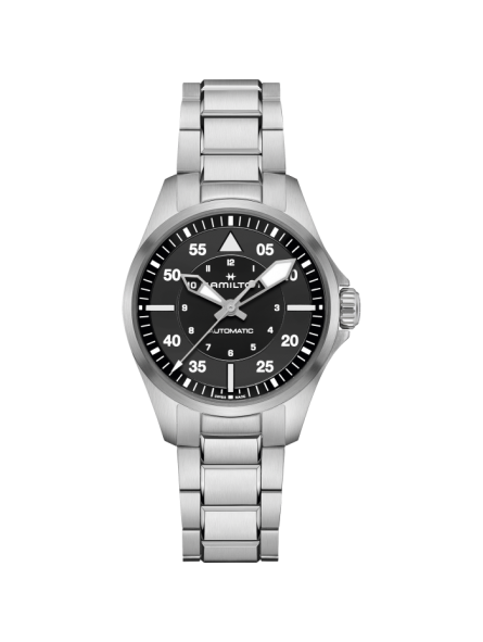 Montre Homme Hamilton Khaki Pilot A36 cadran noir - Réf. H76215130