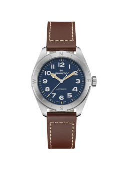 Montre Homme Khaki Expedition cadran bleu - Réf. H70315540
