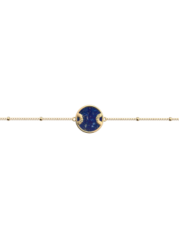 Les Georgettes - Bracelet chaîne Nomade, Lapis Lazuli - M, taille 190