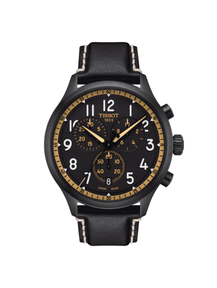 Montre Homme Tissot Chrono XL vintage bracelet Cuir T1166173605202