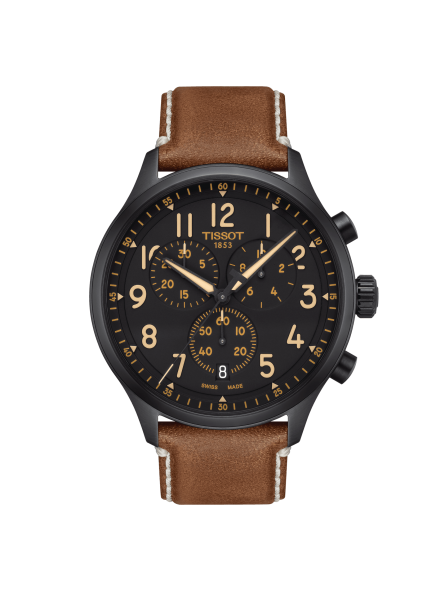 Montre Homme Tissot Chrono XL bracelet Cuir T1166173605203