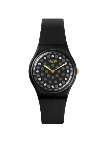 Montre Femme Swatch Sparkle Night bracelet Silicone SO31B102
