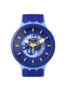 Montre Homme Swatch Bouncing Blue bracelet Silicone SB05N105