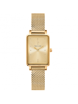 Pierre Lannier - Montre Femme - Ariane - bracelet Acier doré - Cadran rectangle jaune - Ref 057H542