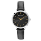 Pierre Lannier - Montre Femme Chouquette - Cadran noir - Bracelet Cuir Noir - Ref 034N633