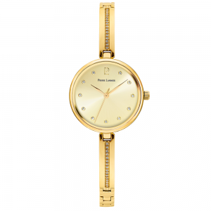 Pierre Lannier - Montre Femme Leia Cadran Doré Bracelet Acier Doré - Ref 059G542