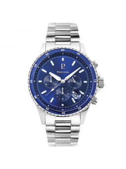 Pierre Lannier - Montre Cronos Homme - Boitier Acier Argenté - Bracelet Acier Argenté - Ref 226G161